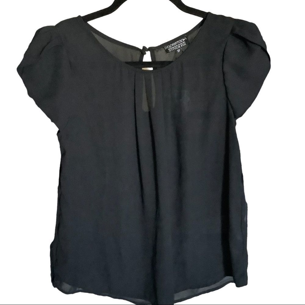 PAPERMOON Designed for Stitch Fix Chiffon Short Sleeve Blouse